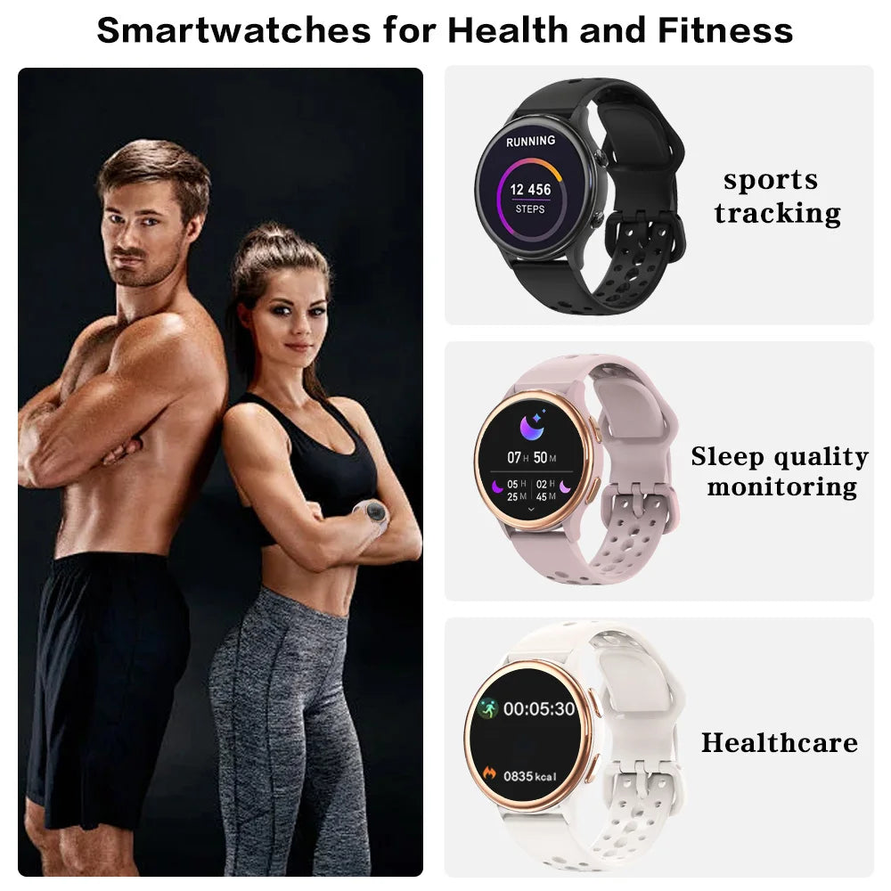 Smartwatch For Women With 400 Watch Faces And Health Tracking