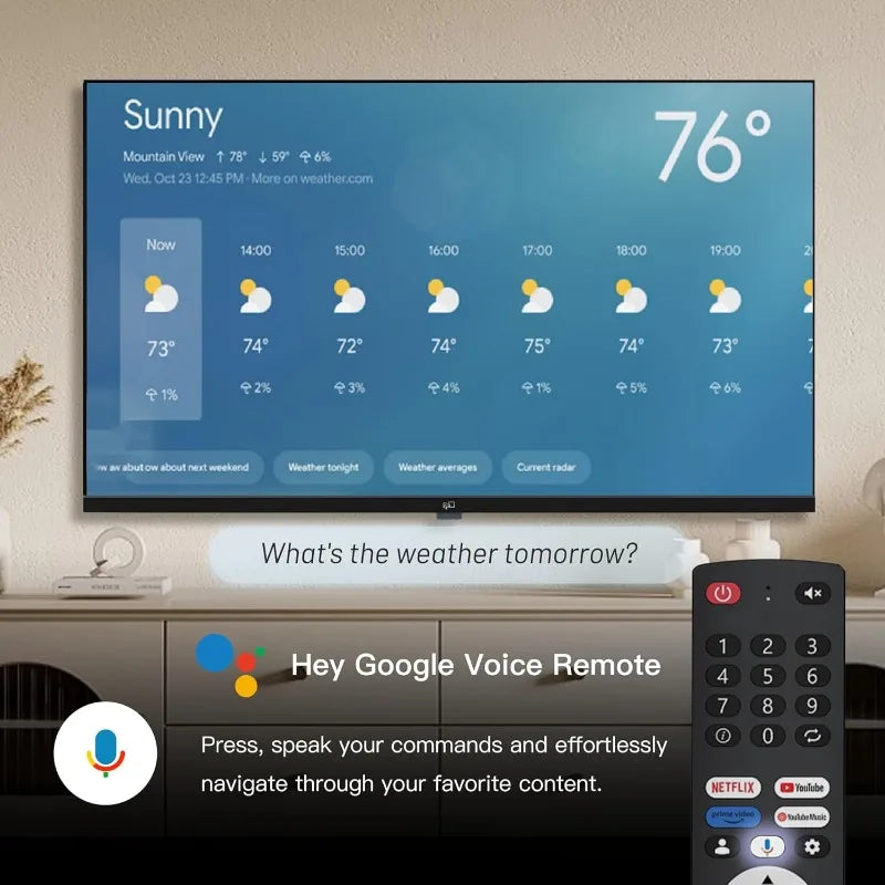 Smart TV Google TV 1080p Chromecast BuiltIn HDR Dolby Remote